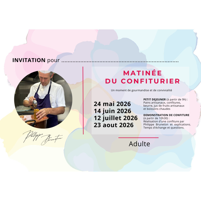 Matinée du confiturier - INVITATION ADULTE